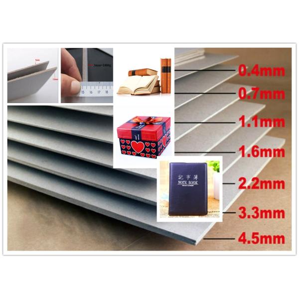 Recycling Paper Pulp Book Binding Board 1mm 2mm 3mm Thick Grey Board Paper Sheets