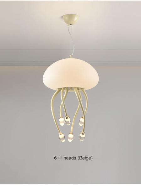Cream style designer jellyfish chandelier minimalist and creative living room light(WH-AP-563)