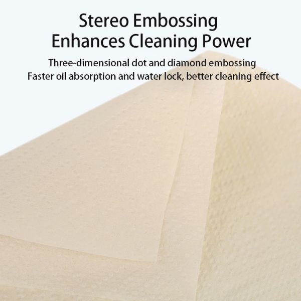 Unbleached Absorbent Extractable Bamboo Paper Hand Towels Kitchen Multifold Paper Towel