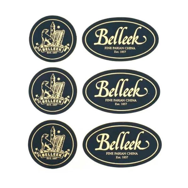 Ярлыки Watherproof штемпелевать золота круга винила Eco дружелюбные