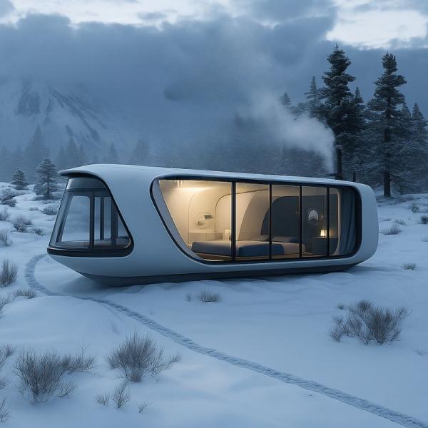 Luxury Bedroom Living Room Modern Prefab Smart Tiny Space Capsule Mobile Modular Container Capsule House Hotel