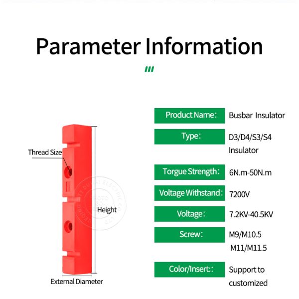 D3/D4/S3/S4 Series Busbar Insulator Epoxy Resin Insulator Post Support 8D3 Insulation Clamp Busbar Insulator