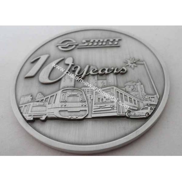 Metal Souvenir Coin / Personalized Coins Antique Silver, Copper, Silver, Anti - Nickel Plating