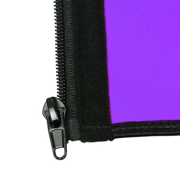 Double Belt Latex Waist Trainer Double Compression Purple Waist Cincher