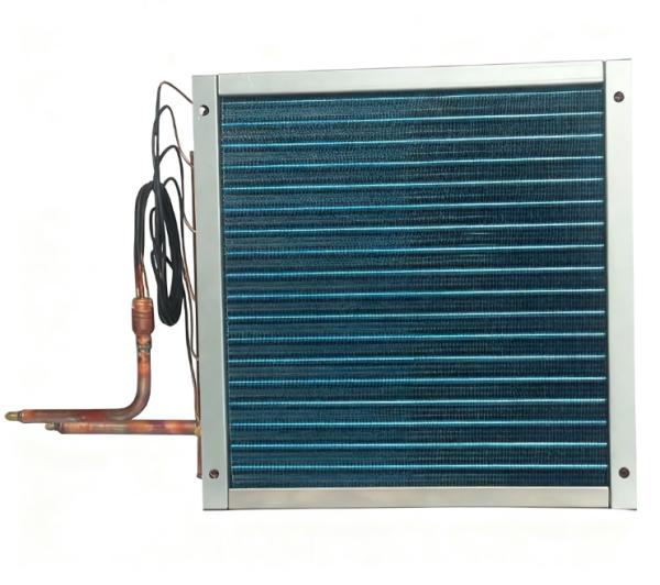 Copper Vertical Finned Condenser for HVAC 20mm Tube