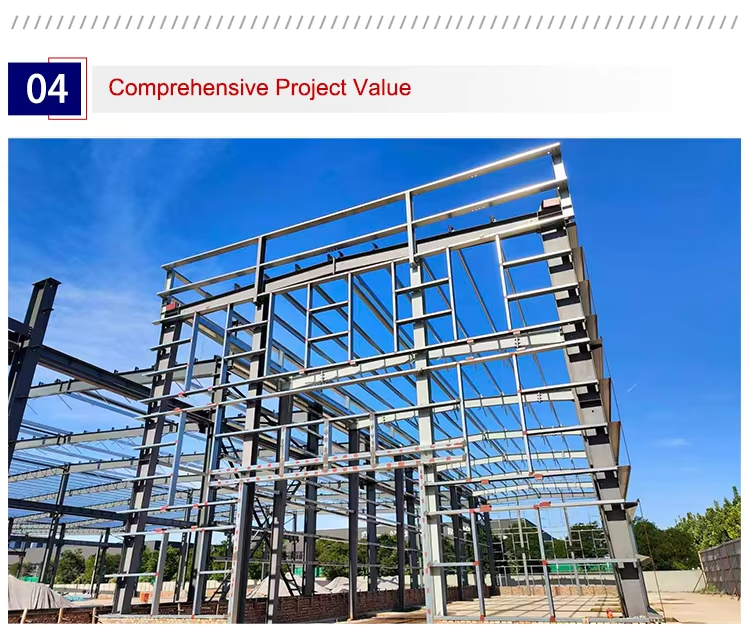Prefabricated Steel Frame Structure in Steel Structure Factory Warehouse and Workshop