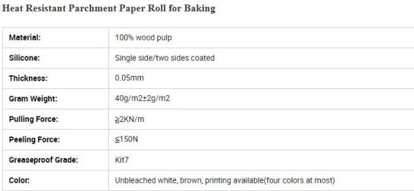 Wood Pulp Unbleached Biodegradable Food Wrapping Paper Silicone Coated Parchment Vellum Paper For Foil Tape Fac