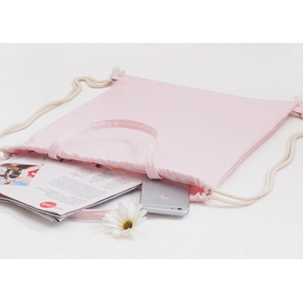 Custom printed logo solid color handhold backpack travel drawstring bag student backpack