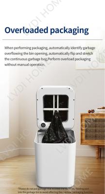 20 l capteur de mouvement intelligent poubelle automatique à couvercle intelligent poubelle à sens du mouvement poubelles activées