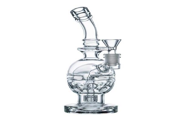 Swiss Perc Dab Rigs Showerhead Perc Glass Bong Cool Water Pipe