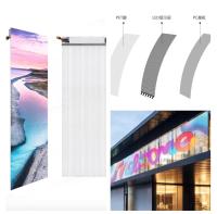 Tipo transparente diodo emissor de luz autoadesivo Mesh Screen Outdoor do filme da malha P10mm do diodo emissor de luz