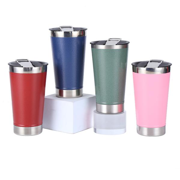 Canecas de cerveja de aço inoxidável dobro 600ml do copo da garrafa térmica da parede 0.4mm