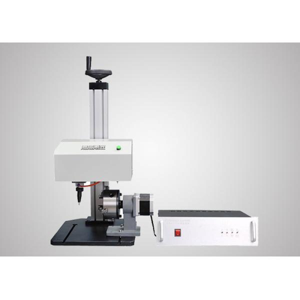 円形のシリンダーの回転式ドット ピーンのマーキング装置、白い金属の彫刻機械