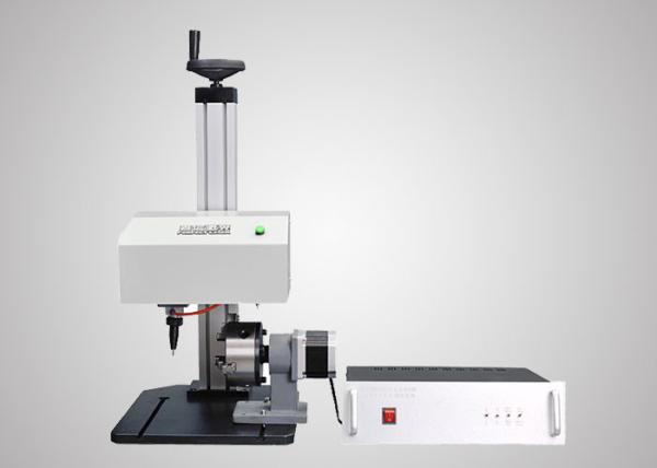 Equipamento de marcação de impressão por pontos rotativos de cilindro redondo, máquina de gravação em metal branco