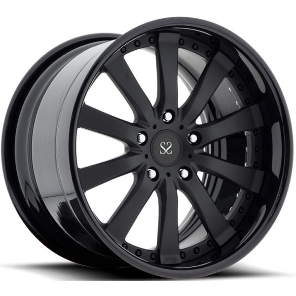 20 21 22 Inch Ferrari 2 Piece Forged Wheels Black Pcd 5x112 5 Holes