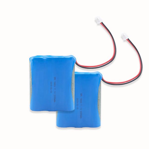 Custom 11.1 V 2000mAh 3S Rechargeable Li-ion Cell with Red Black Wire & XH 2P Lock Terminal，18650 Li-ion Rechargeable Battery Pack for Handheld Sprayer