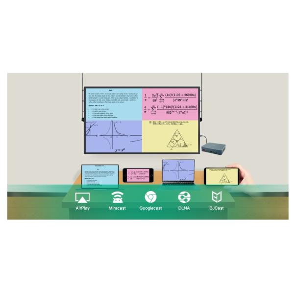 Репроекторы встречи BJ80 мини портативные чернят взаимодействующую коробку для школы офиса