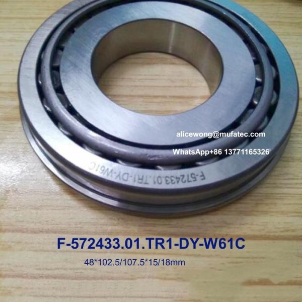 F-572433.01.TR1-DY-W61C 48x102.5/107.5x15/18mm Rolamentos de transmissão automóvel Rolamentos de rolos cónicos