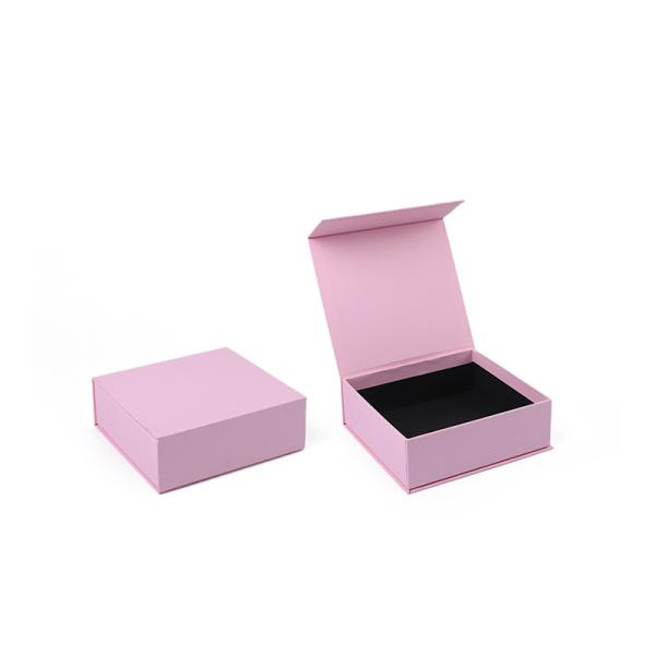 Wholesale manufacturing high quality Magnetic Gift Box Packaging Custom logo luxury Eco Friendly Cardboard Paper pink Magnetic Jewelry Box