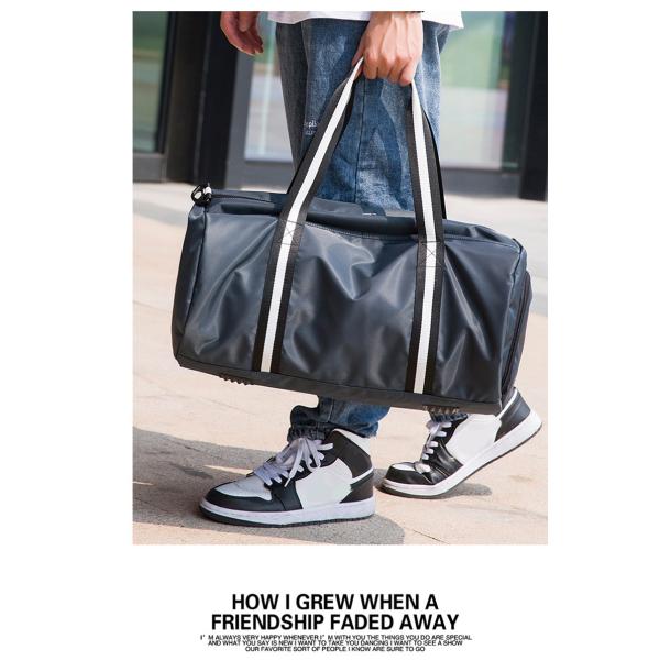 29L Sports Gym Bag Oxford Waterproof Travel Bags With Shoe Pocket