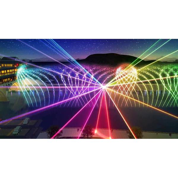 Self Designed Outdoor Laser Light Show With Music Dancing Water Fountain