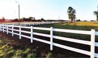1.2m Alturas Branco 3 trilhos Vinyl Heavy Duty Cercas Cavalo PVC Ferramenta Cercas