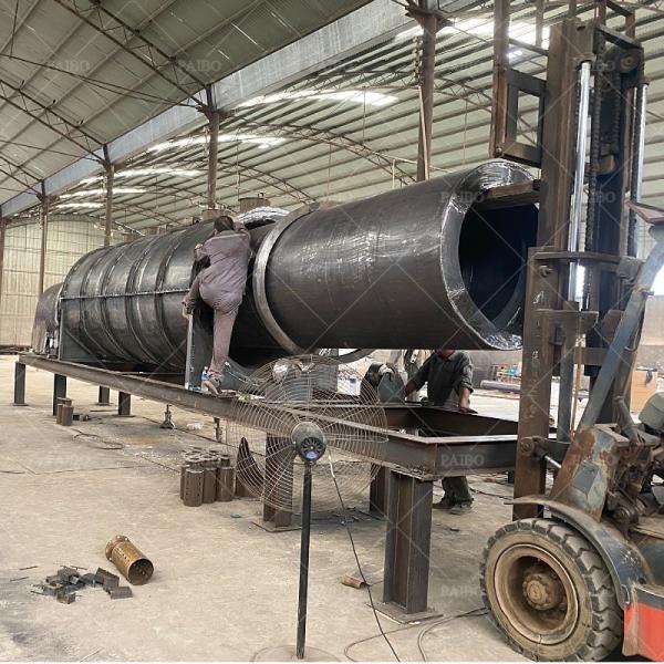 Forno de carbonização de biomassa de 5000 kg para máquina de fabricação de carvão de casca de coco