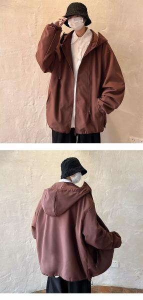 Casual Windbreaker Fashion Street Jacket 100% Cotton For Men