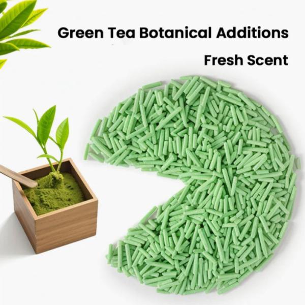 Déodorant pour le thé vert, poudre libre de la litière de chat, bande de tofu de la litière de chat