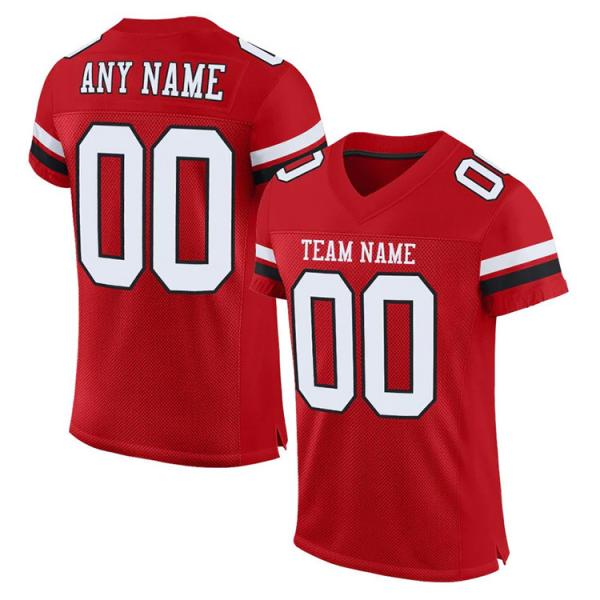 Odorless Mesh Printed Football Jersey Breathable Round Collar