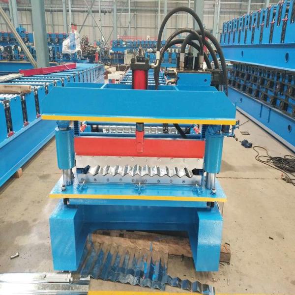 Galvanized Widespan Roof Sheet Roll Forming Machine Feeding Width 1219mm