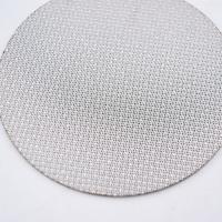 Resistencia superior a los ácidos Acero inoxidable 316 de múltiples capas sinterizado con pantalla de filtro disco redondo