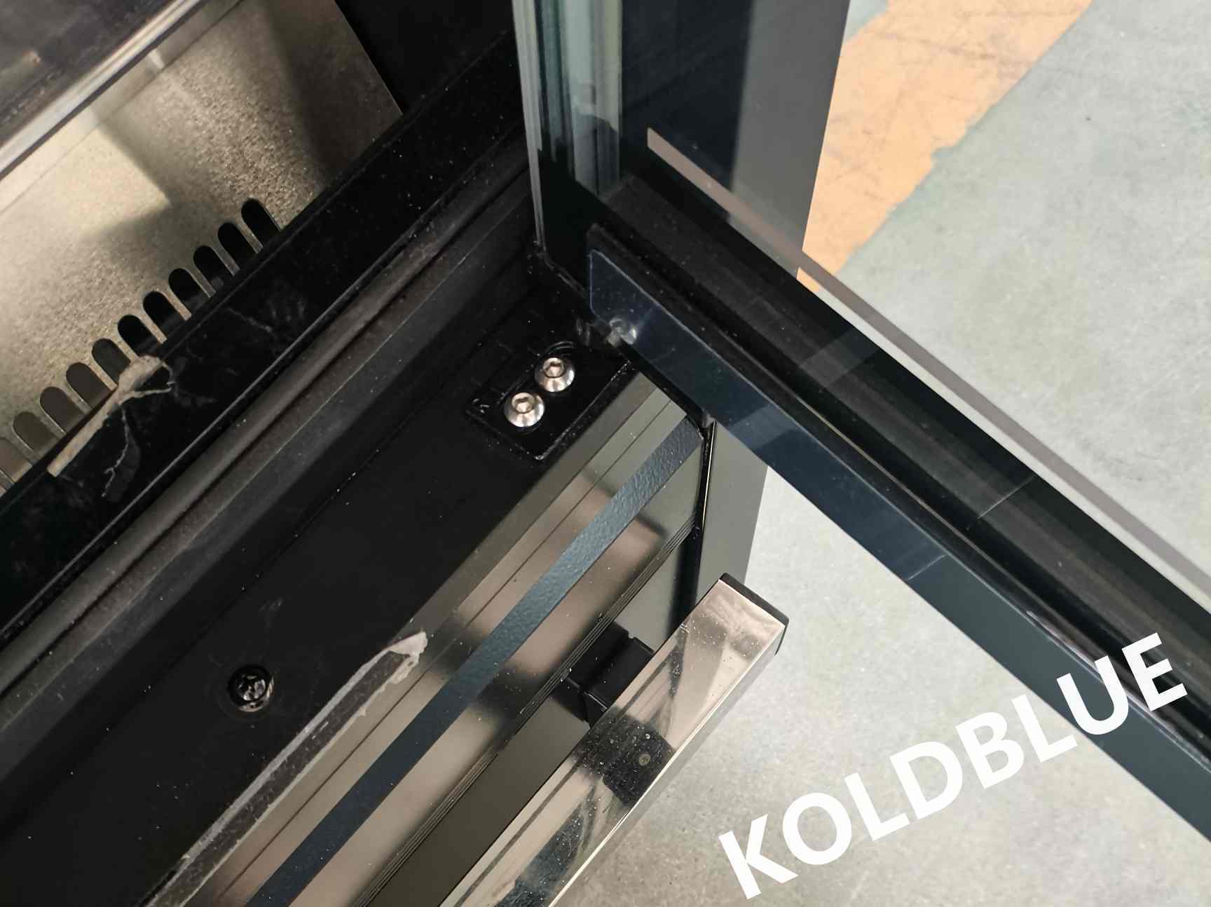 2500MM Retail Air‑Curtain Glass‑Door Cooler with Price Tag for Grocery Merchandising