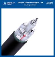 4x70sqmm XLPE a isolé le PVC a engainé le cable électrique transmet le conducteur en aluminium