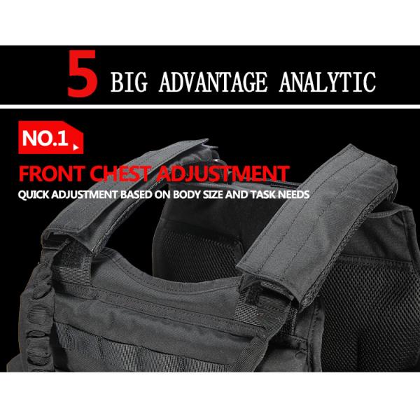 Molle Tactical Protection Military Bullet Proof Vest Combat Training Vest With Plate Carrier