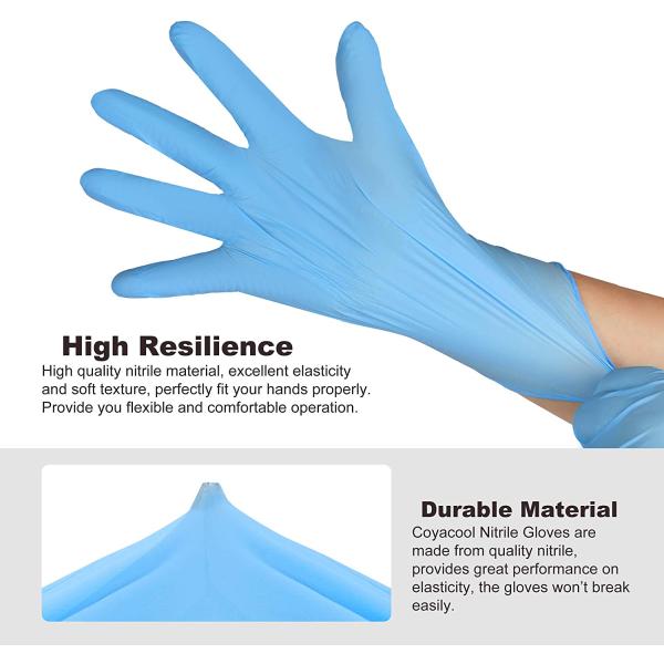 Medical Surgical Disposable Nitrile Gloves Anti Bacterial Powder Free
