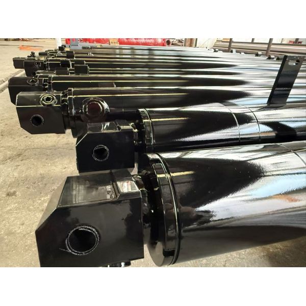 ODM OEM Hard Chrome Plated Steel Long Stroke Cylinder Telescopic Luffing Hydraulic