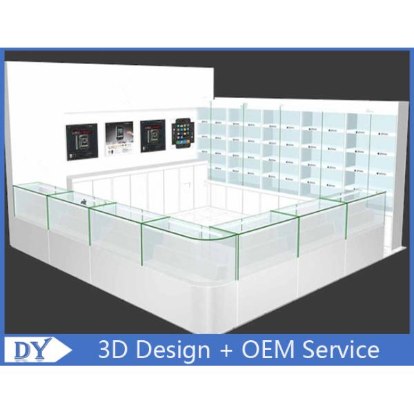 Мобильный киоск на заказ из белого деревянного стекла