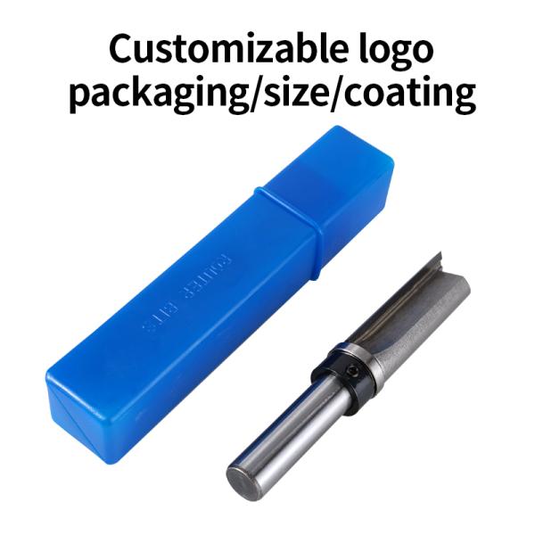 Herramientas de trabajo de la madera con carlado personalizable Cortadoras y fresadoras con rodamientos Molino de extremo recto