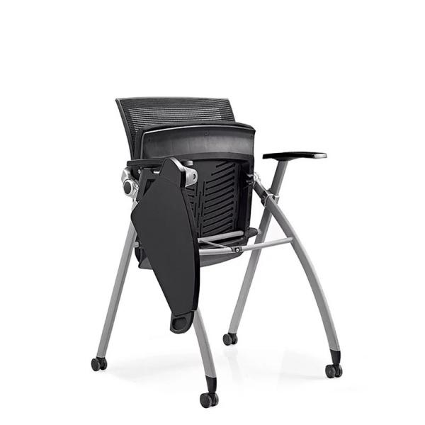 Home Office Mesa cadeiras dobráveis Ergonômica malha encosto e apoios de braço para design moderno