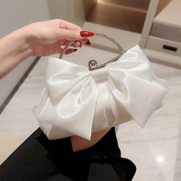 Availiable Sample Women's Silk Satin Clutch Bag for Dinner Dress and Formal Occasions