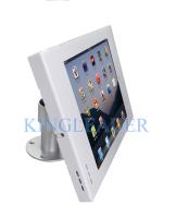 clôture réglable de kiosque d'iPad de taille de 400mm Polonais avec la poussée - verrouillez la serrure dans la rotation de 360 degrés