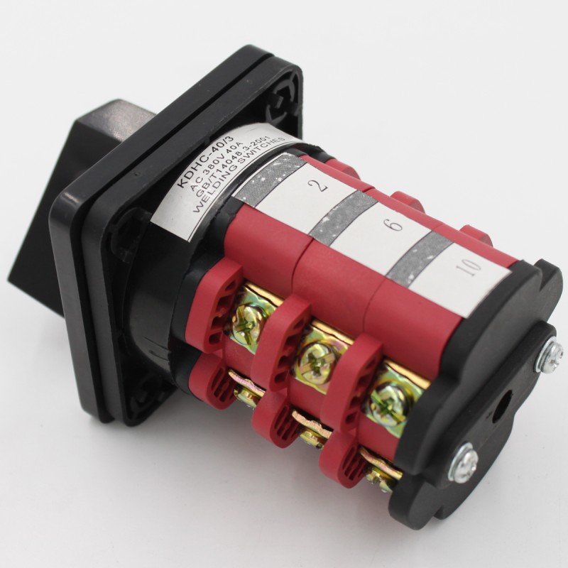 KDHC Series 40A Rotary Cam Switch 3 Pole 3 Position for Welding Machines for Various Applications