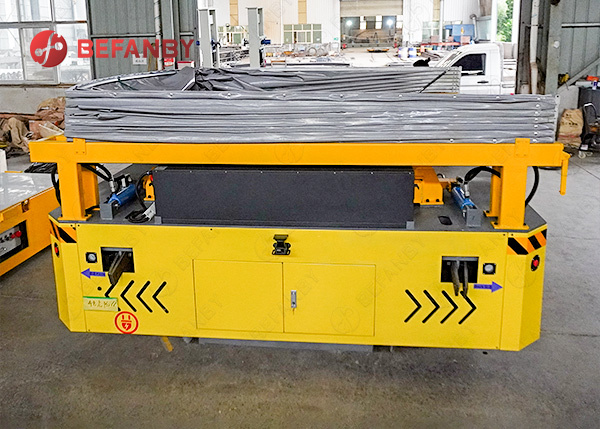 30 Tonne For Boiler Factory Coil Device RGV Robot Transfer Cart