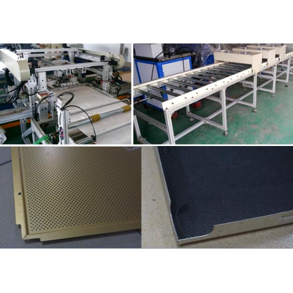 Automatic Ceiling Tile Making Machine Customized Ceiling Tile Textile Stick Machine