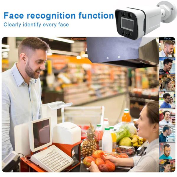 4-8 AHD Cameras, Full-color Night Vision HD 2MP Outdoor Safety Monitoring Camera