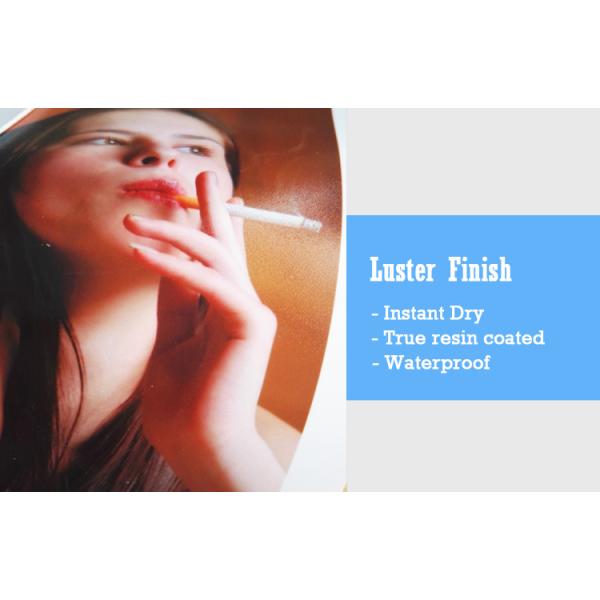 Inkjet Printing Luster 260gsm Resin Coated Photo Paper Sheets For Canon Epson