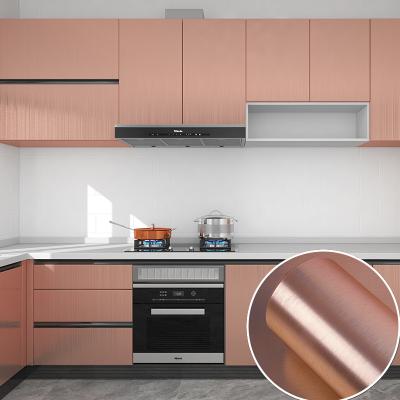 PVC Reflective Metallic Peel And Stick Wallpaper Self Adhesive Bronze Wallpaper