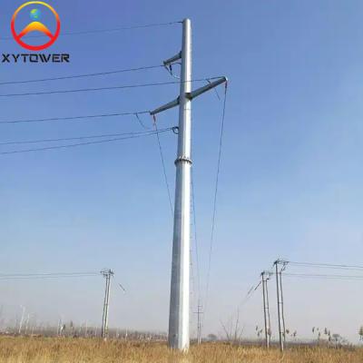 Hot DIP Galvanized Steel Utility Pole 35FT 40FT Power Monopole
