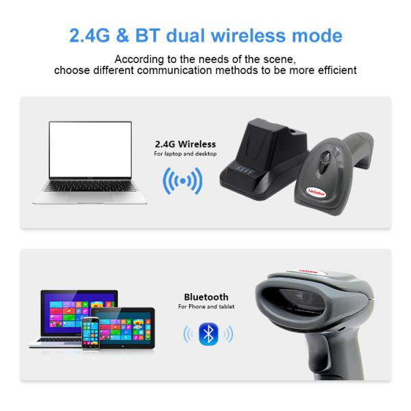 Код блока развертки 1D 2D QR штрихкода Bluetooth беспроводной с умным поручая низкопробным вашгердом